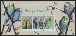 Australia 2022 MNH Sc 5482a Budgeriars Sheet Of 3 - Nuevos