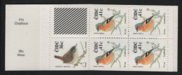 Ireland 2002 MNH Sc 1423a 41c Chatfinch, 36c Wren Booklet - Nuevos