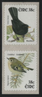 Ireland 2002 MNH Sc 1373a 38c Blackbird, Goldcrest Coil Pair Perf 11 X 11.25 - Ongebruikt