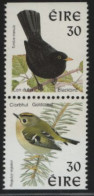 Ireland 1998-99 MNH Sc 1113k 30p Blackbird, Goldcrest Perf 14.25x14.75 Booklet Pair - Ongebruikt