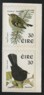 Ireland 1998-99 MNH Sc 1115a 30p Blackbird, Goldcrest Perf 9 X 9.5 Pair - Ongebruikt