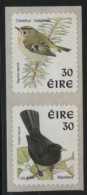 Ireland 1998-99 MNH Sc 1115d 30p Blackbird, Goldcrest Perf 11 X 11.25 Coil Pair - Nuovi