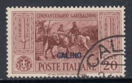 EGEO - CALIMNO - GARIBALDI - N.18 - USATO- LUXUS GESTEMPELT - Ägäis (Calino)