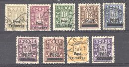 Norvège  :  Yv  132-40  (o) - Used Stamps