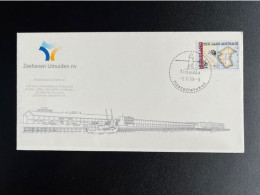 NETHERLANDS 1989 SPECIAL COVER PRIVATISATION OF IJMUIDEN HARBOR 01-04-1989 NEDERLAND FILATELIELOKETSTEMPEL - Lettres & Documents