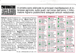 Calendarietto - L'informatore Agrario - Anno 1990 - Tamaño Pequeño : 1981-90