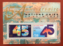 United Nations - UN Geneva - 45th Anniversary Of The UN - 1990 - Unused Stamps