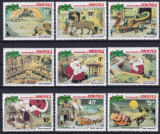 MiNr. 720 - 728 Dominica 1981, 2. Nov. Weihnachten: Walt-Disney-Figuren Aus „Santa’s Workshop“ - Postfrisch/**/MNH - Dominique (1978-...)