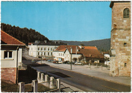 CPSM DE BROUVELIEURES  (VOSGES)  LA PLACE DE L'ALLIER - Brouvelieures