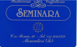 Calendarietto - SEMINARA - Caffetteria - Moncalieri - Torino - Anno 1990 - Petit Format : 1981-90