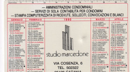 Calendarietto - Studio Marcedone - Catania - Anno 1990 - Formato Piccolo : 1981-90