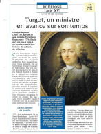 FICHE ATLAS: TURGOT UN MINISTRE EN AVANCE SUR SON TEMPS -BOURBONS - Geschiedenis