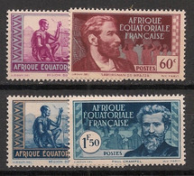 AEF - 1943-44 - N°YT. 191 à 194 - Série Complète - Neuf Luxe ** / MNH / Postfrisch - Nuevos