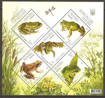 Ukraine 2011 MiNr. 1182 - 1186 (Block 89) Amphibians Frogs S/sh MNH ** 6.50 € - Frösche