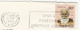 Cover SLOGAN Open A POSB HOME OWNERSHIP ACCOUNT Manners Street New Zealand To Gb Post Office Bank Banking  1982 Stamps - Lettres & Documents