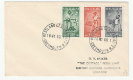 1960 GOLD Digger GUN, COSTUME  New Zealand FDC Westland Centennial Greymouth Cover Stamps Mining Minerals - Minerales