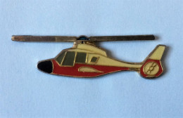 Pin's Hélicoptère De La Sécurité Civile - Pompiers - Firemen