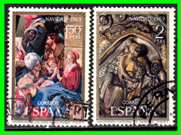 ESPAÑA.-  SELLOS AÑOS 1969 -. NAVIDAD .- SERIE .- - Usados