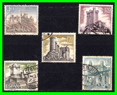 ESPAÑA.-  SELLOS AÑOS 1969 -. CASTILLOS DE ESPAÑA .- SERIE .- - Usados