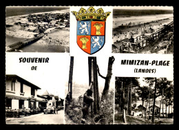 40 - MIMIZAN-PLAGE - MULTIVUES ET BLASON - Mimizan Plage