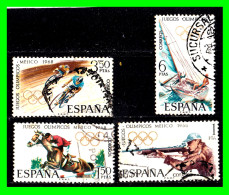 ESPAÑA.-  SELLOS AÑOS 1969 -. JUEGOS OLIMPICOS EN MEJICO .- SERIE .- - Usados