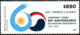 Argentina 2022 ** 60th Anniversary Of Diplomatic Relations With South Korea. - Unused Stamps