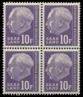 SAAR OPD 1957 Nr 413 Postfrisch VIERERBLOCK X478CFA - Unused Stamps