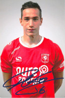 Fußball-Autogrammkarte AK Dejan Trajkovski FC Twente Enschede 16-17 Spartak Trnava Vibonese Calcio NZS Zrinjski Mostar - Autographes