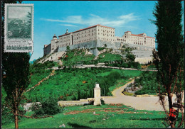 Vatican 1965 Y&T 433 Sur Carte Maximum. Abbaye Du Mont-Cassin, Montecassino - Abdijen En Kloosters