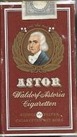 Ancien Paquet Vide En Carton De 10 Cigarettes Astor - Zigarettenetuis (leer)