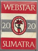 Ancien Paquet Vide En Carton De 20 Cigarettes Webstar Sumatra - Empty Cigarettes Boxes