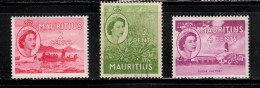 MAURITIUS Scott # 251-3 MH - QEII & Various Scenes - Mauricio (...-1967)