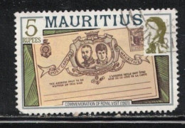 MAURITIUS Scott # 460 Used - QEII & Postal Card - Mauritius (...-1967)