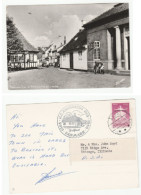 Hans Christian Anderson House 50th Anniv Postcard DENMARK 1960  To GB Cover Literature Bicycle Car - Cartas & Documentos
