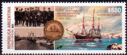 Argentina 2023 ** Rescue Swedish Scientific Expedition. ARA Uruguay Corvette. - Unused Stamps