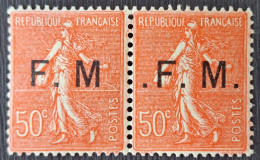 France 1929 FM6 + FM6b  **TB Cote 92€ - Militärische Franchisemarken