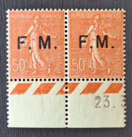 France 1929 FM6 + FM6c **TB Cote 52€ - Militärische Franchisemarken