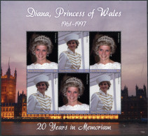 Papua New Guinea 2017. Diana - Princess Of Wales (MNH OG) Miniature Sheet - Papua New Guinea