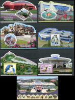 North Korea 2017. Animals And Buildings At The Pyongyang Zoo (MNH OG) Set - Korea (Nord-)