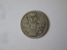 Poland-Russian Occupation 15 Kopecks=1 Zloty 1839 NG Silver/Argent.868 Coin King Nikolai I,Peterburg Mint - Pologne