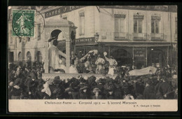 AK Chalon-sur-Saone, Carnaval 1912, L`accord Marocain, Fasching  - Carnaval