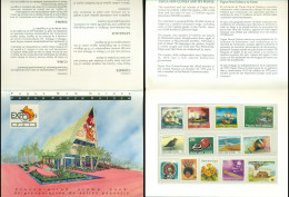 PNG 1992 World Expo Spain Presentation Stamp Pack (XL) - Papouasie-Nouvelle-Guinée