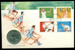 Portugal 1988 Summer Olympics Seoul PNC(XL) - FDC