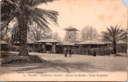 1-4-2024 (4 Y 36A) VERY OLD - B/w - France - Marseille , Exposition Coloniale - Afrique Occidentale Ferme Soudanaise - Expositions