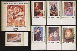 Vietnam Viet Nam MNH Imperf Stamps & SS 1992 : Spanish Art Paintings / Nude Painting Of Goya / Picasso (Ms644) - Vietnam