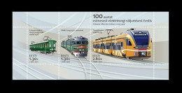 Estonia 2024 Mih. 1097/99 (Bl.62) Estonian Electric Trains MNH ** - Estland