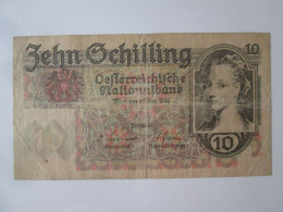 Austria 10 Schilling 1946 Banknote,see Pictures - Oostenrijk