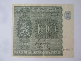Rare! Finland 100 Markkaa 1945,see Pictures - Finlandia