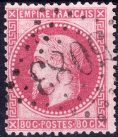 FRANCE -  GC 5083 Du BFE De CONSTANTINOPLE Sur Yv.32 80c Empire Lauré - TB - 1849-1876: Periodo Clásico