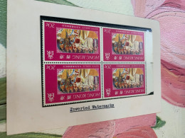 Hong Kong Stamp ERROR Watermark Inverted Rare Attractive Pair - Storia Postale